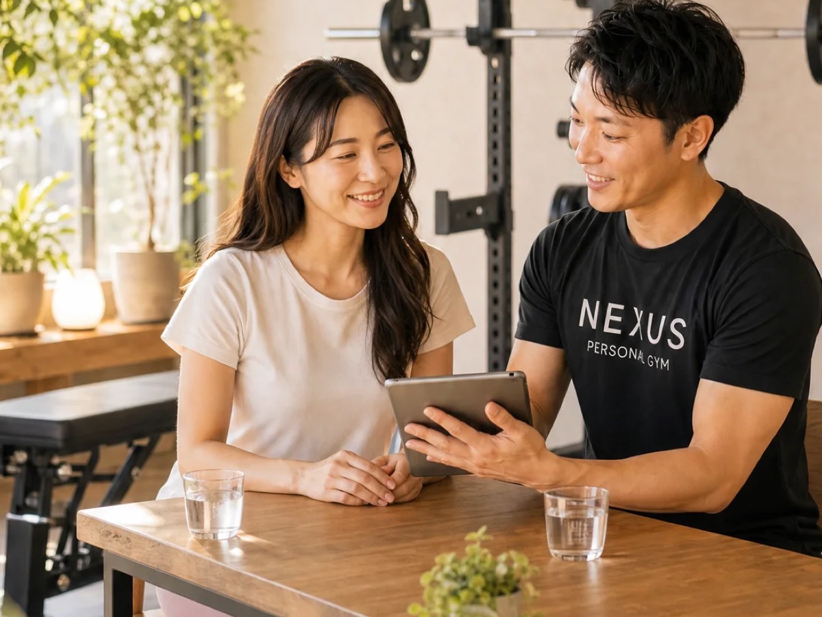 名古屋・今池のNEXUSパーソナルジムでのカウンセリングとトレーニング