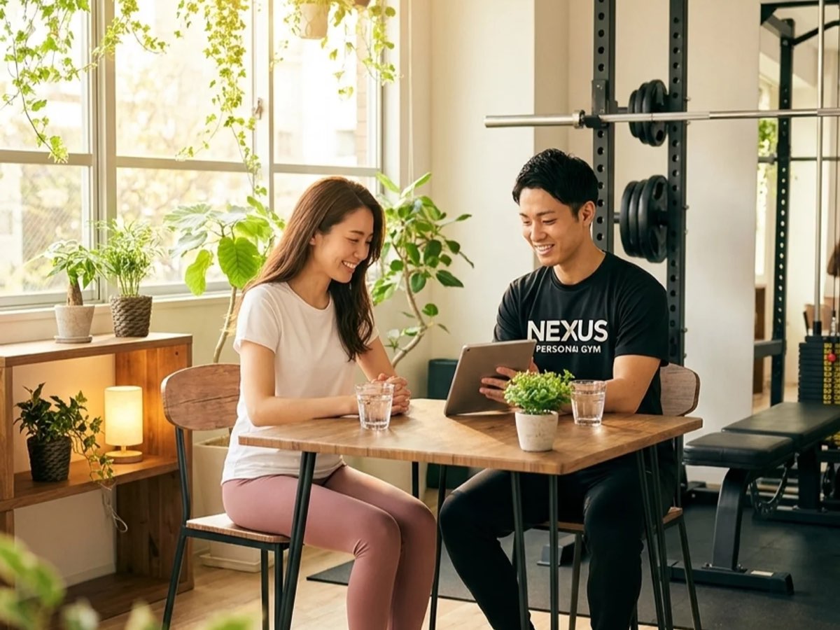 天神・渡辺通のNEXUSパーソナルジムで自分仕様のプランを組むカウンセリング